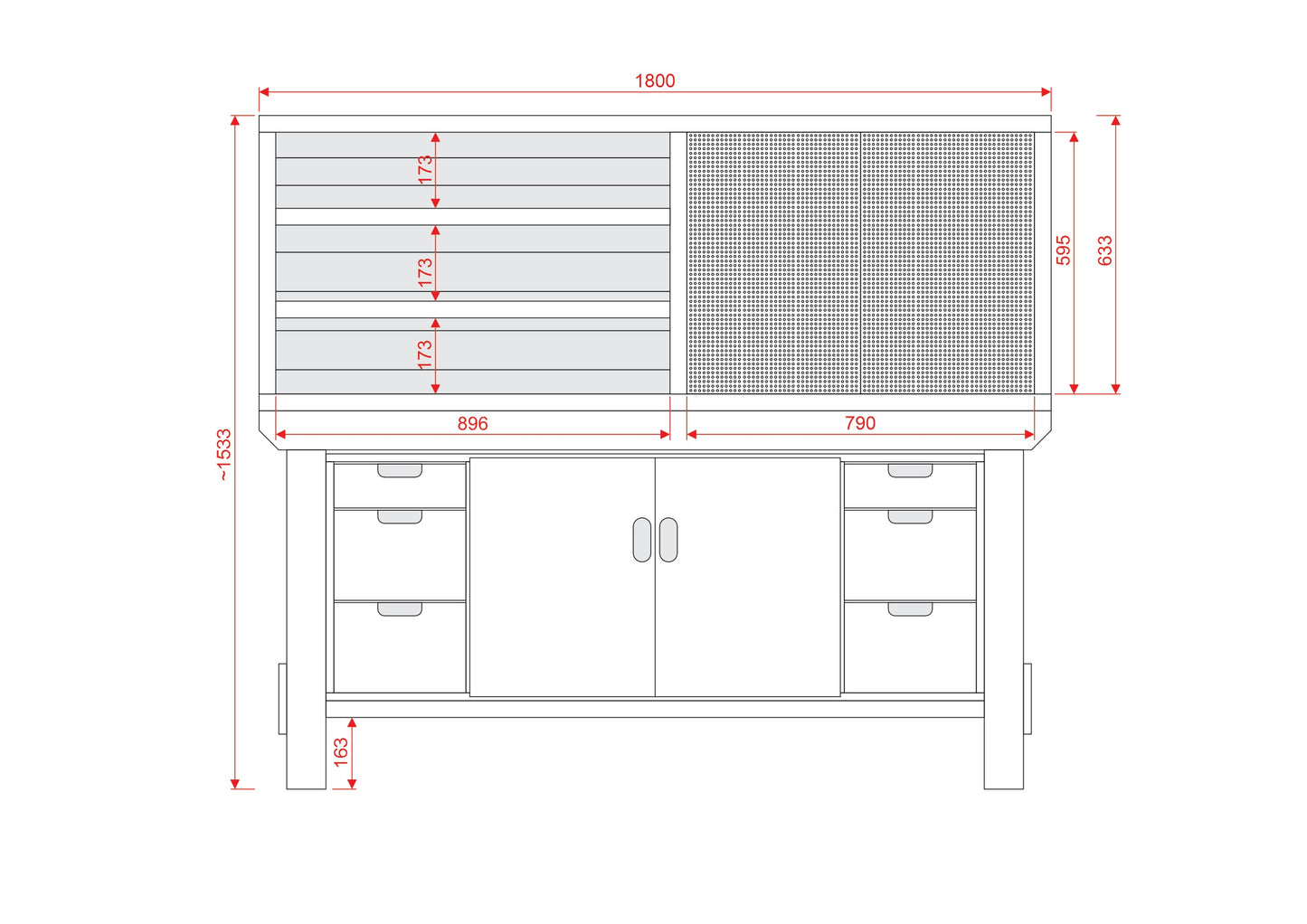 Acorn Heavy-duty Cupboard Workbench (V.3)
