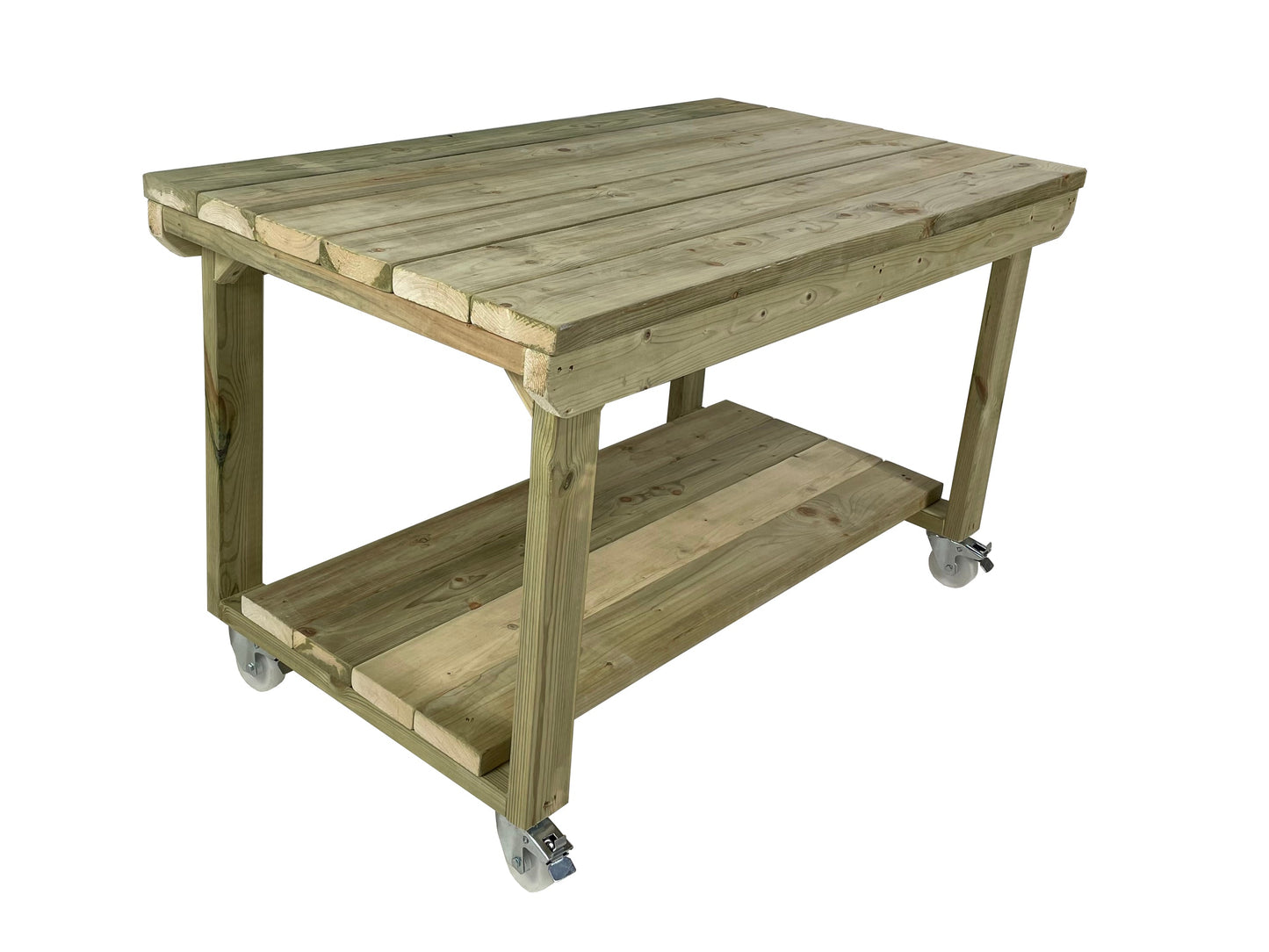 Wooden Super Heavy Duty Indoor/Outdoor Workbench 3ft-Depth With Wheels