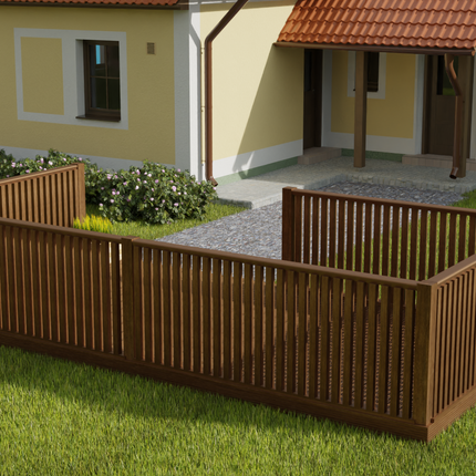 Rectangular Decking Kit With Balustrades V.4