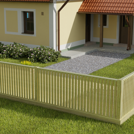 Rectangular Decking Kit With Balustrades V.6