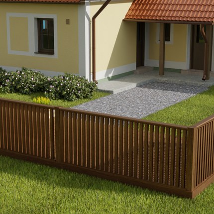 Rectangular Decking Kit With Balustrades V.6