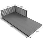 2.4m x 4.2m / Natural (Light Green)