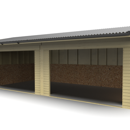 Animal Field Shelter V.6 Open Front/Apex Roof with Guttering