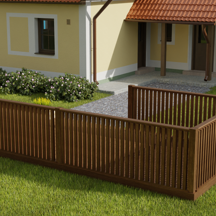 Rectangular Decking Kit With Balustrades V.5