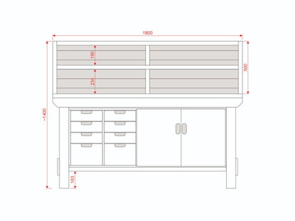 Acorn Heavy-duty Cupboard Workbench (V.1)