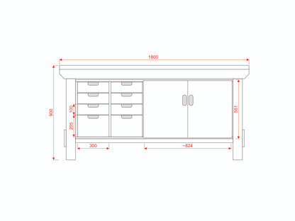 Acorn Heavy-duty Cupboard Workbench (V.1)