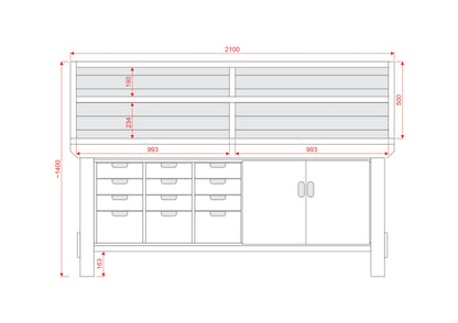 Acorn Heavy-duty Cupboard Workbench (V.1)