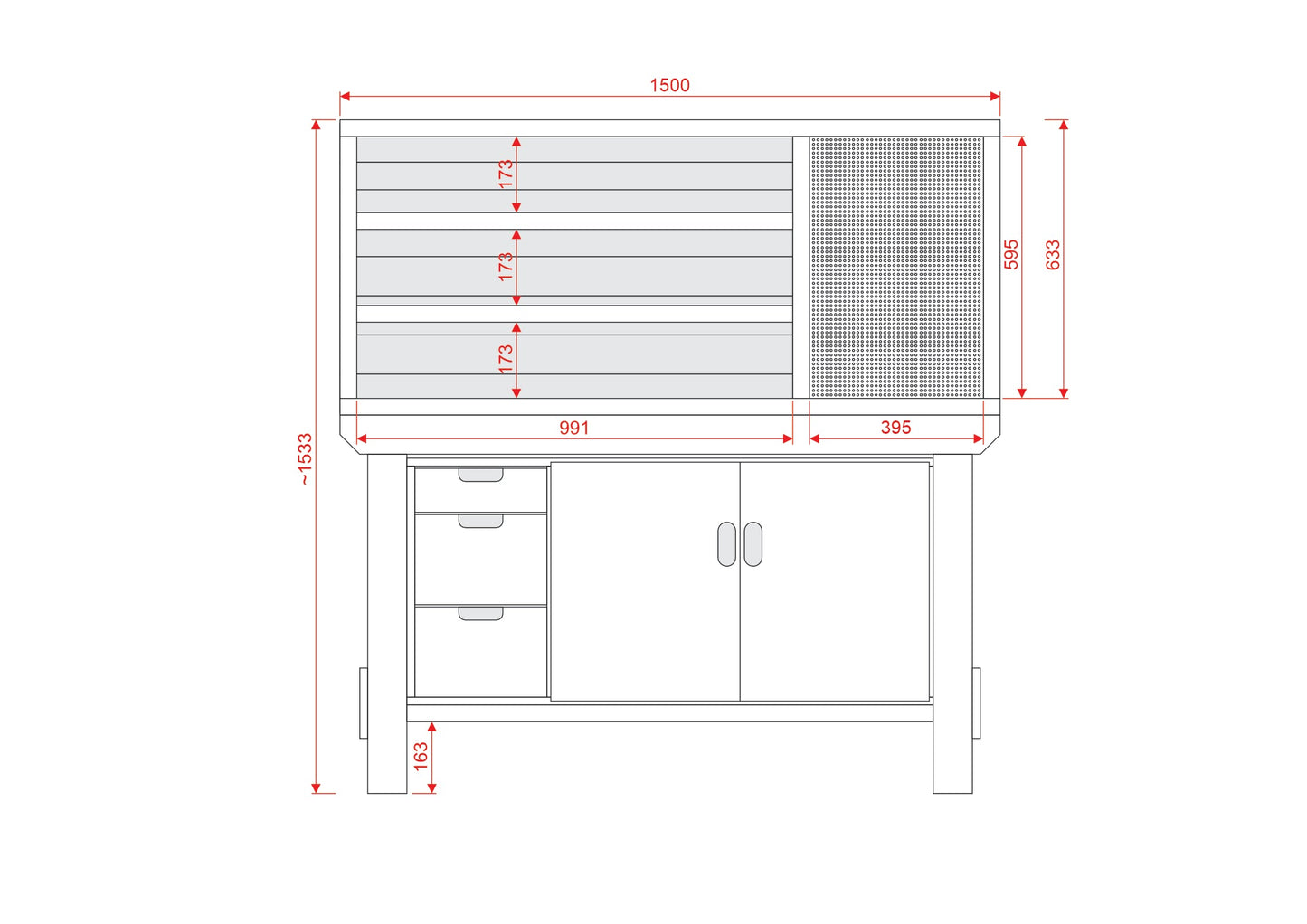 Acorn Heavy-duty Cupboard Workbench (V.2)
