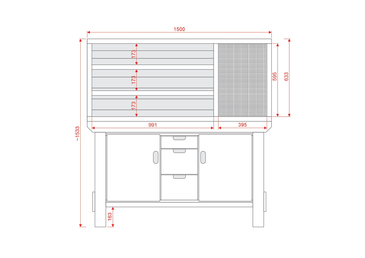Acorn Heavy-duty Cupboard Workbench (V.5)