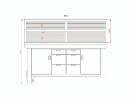 Acorn Heavy-duty Cupboard Workbench (V.5)