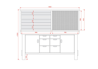 Acorn Heavy-duty Cupboard Workbench (V.5)