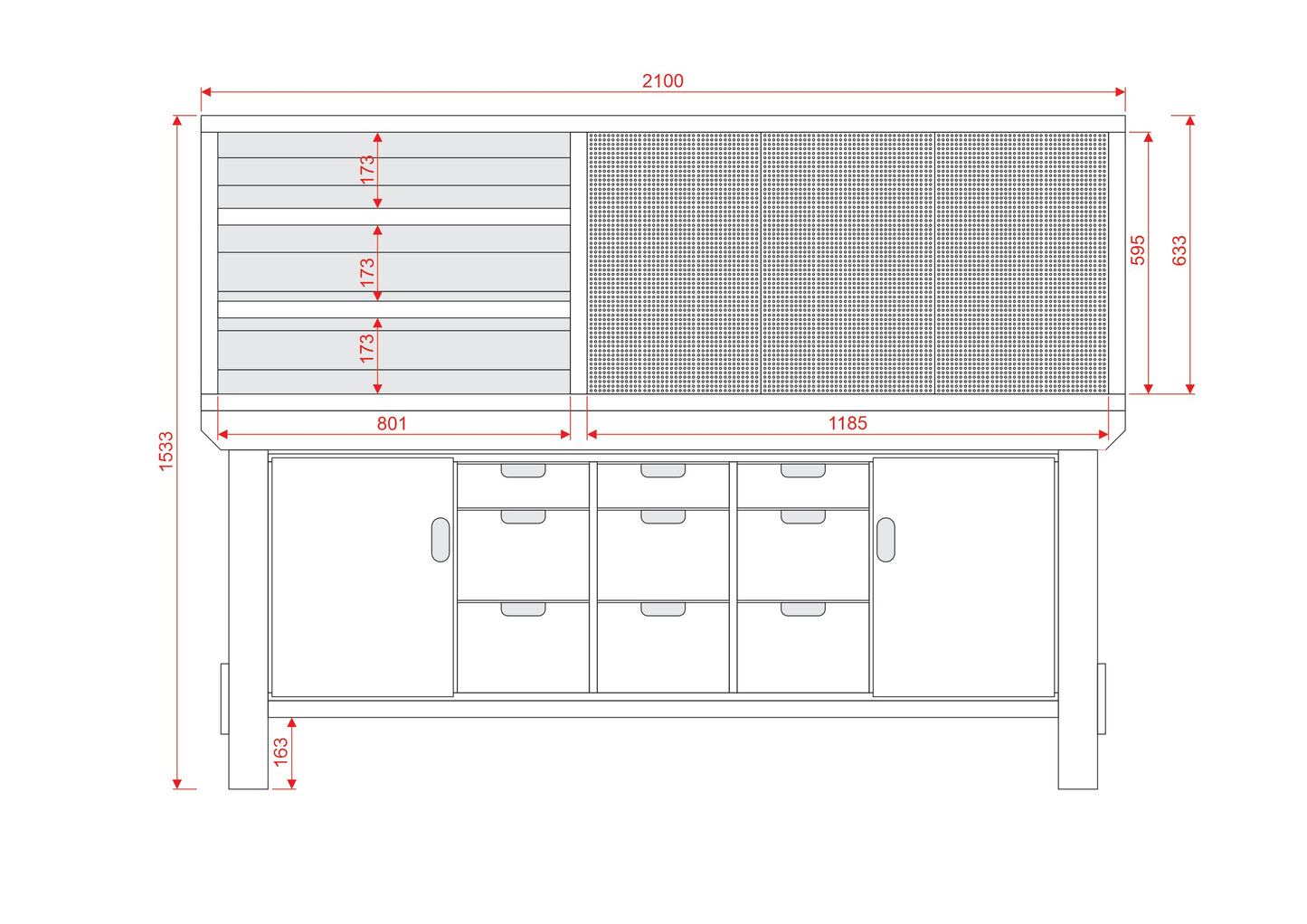 Acorn Heavy-duty Cupboard Workbench (V.5)
