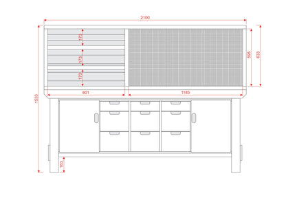 Acorn Heavy-duty Cupboard Workbench (V.5)