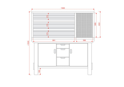 Acorn Heavy-duty Cupboard Workbench (V.6)