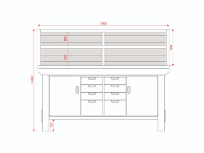 Acorn Heavy-duty Cupboard Workbench (V.6)