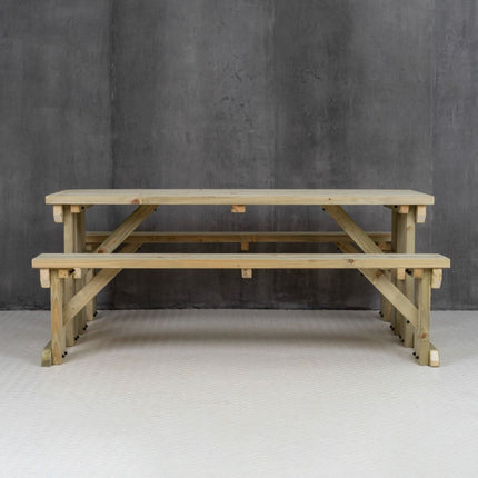 Abies Picnic Table and Benches Set