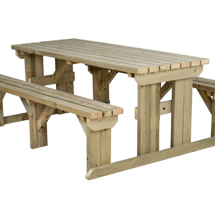 Abies Picnic Table and Benches Set