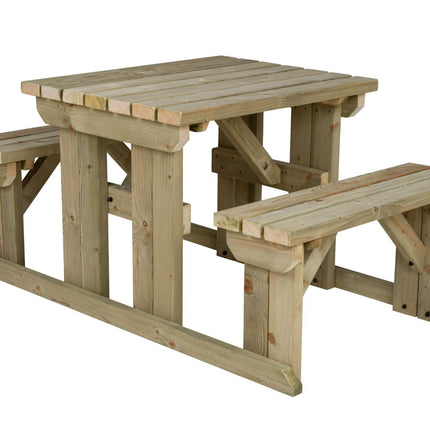 Abies Picnic Table and Benches Set