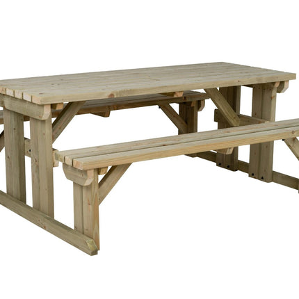 Abies Picnic Table and Benches Set