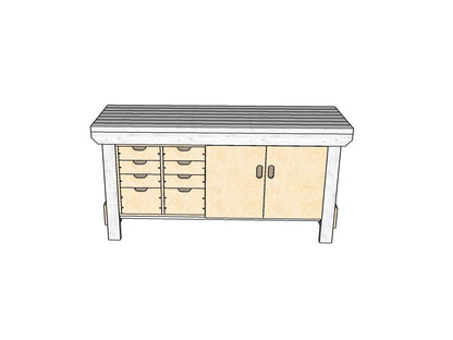 Acorn Heavy-duty Cupboard Workbench (V.1)