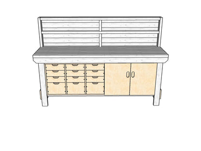 Acorn Heavy-duty Cupboard Workbench (V.1)