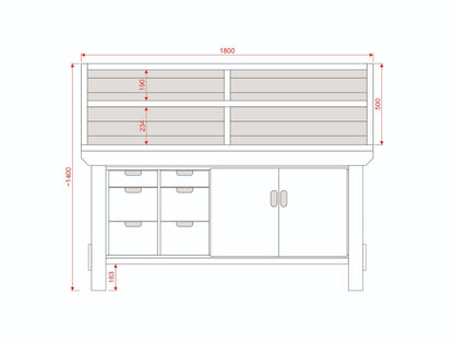 Acorn Heavy-duty Cupboard Workbench (V.2)