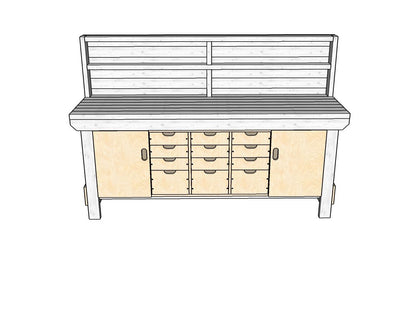 Acorn Heavy-duty Cupboard Workbench (V.6)