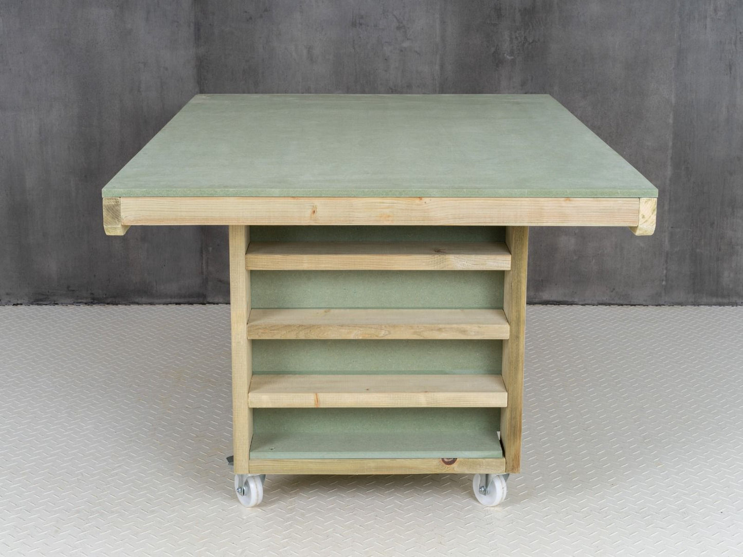 Art/craft table, project workbench with storage V.1.