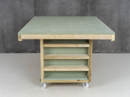 Art/craft table, project workbench with storage V.1.