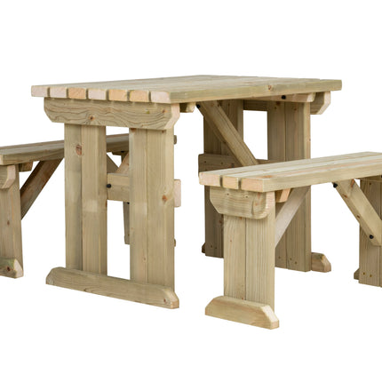 Aspen Picnic Table and Benches Set