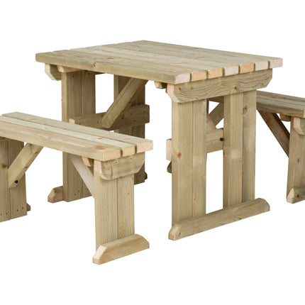 Aspen Picnic Table and Benches Set