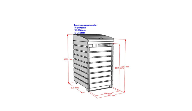 Binbreeze Wheelie Bin Storage Unit