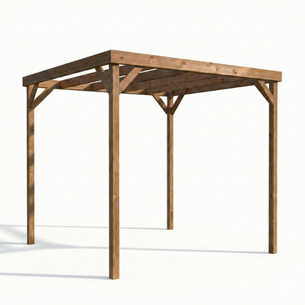 Box Wooden Garden Pergola Kit