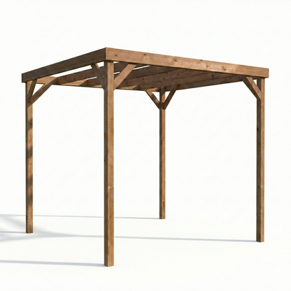 Box Wooden Garden Pergola Kit