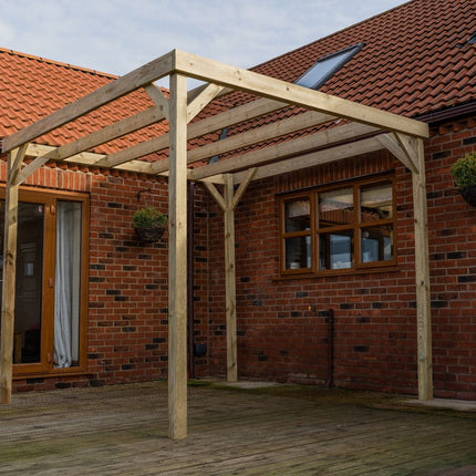 Box Wooden Garden Pergola Kit