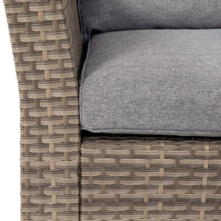 Chesterton Grey 5 Seater Polyrattan Corner Garden Sofa Set
