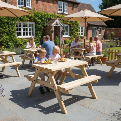 Classic Pub Style Picnic Bench and Table