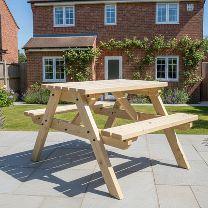 Classic Pub Style Picnic Bench and Table