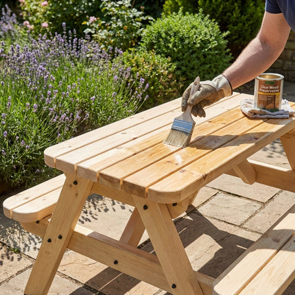 Classic Rounded Pub Style Picnic Bench and Table