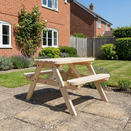 Classic Rounded Pub Style Picnic Bench and Table