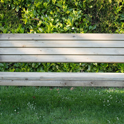 Consilium Garden Fence Bench With Backrest - Rustic Finish