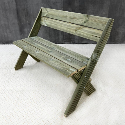 DeckFusion Wooden Garden Bench