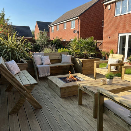 DeckFusion Wooden Garden Bench