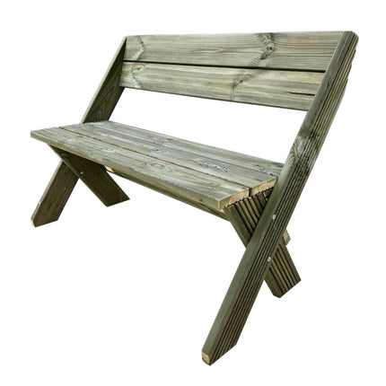 DeckFusion Wooden Garden Bench