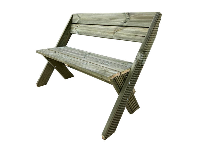 DeckFusion Wooden Garden Bench