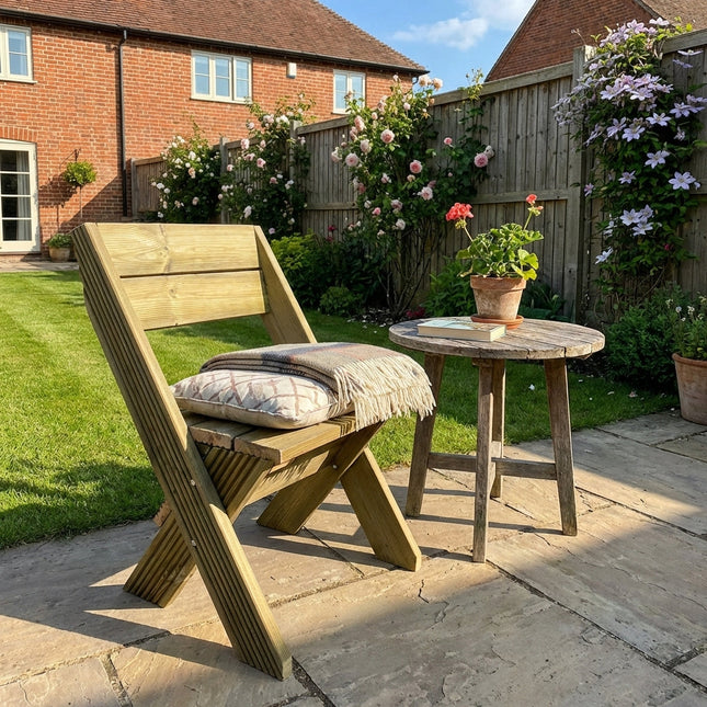 DeckFusion Wooden Garden Chair