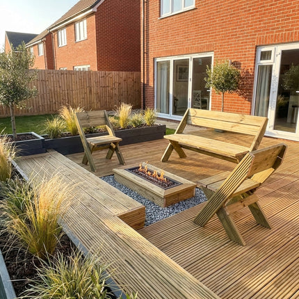 DeckFusion Wooden Garden Chair