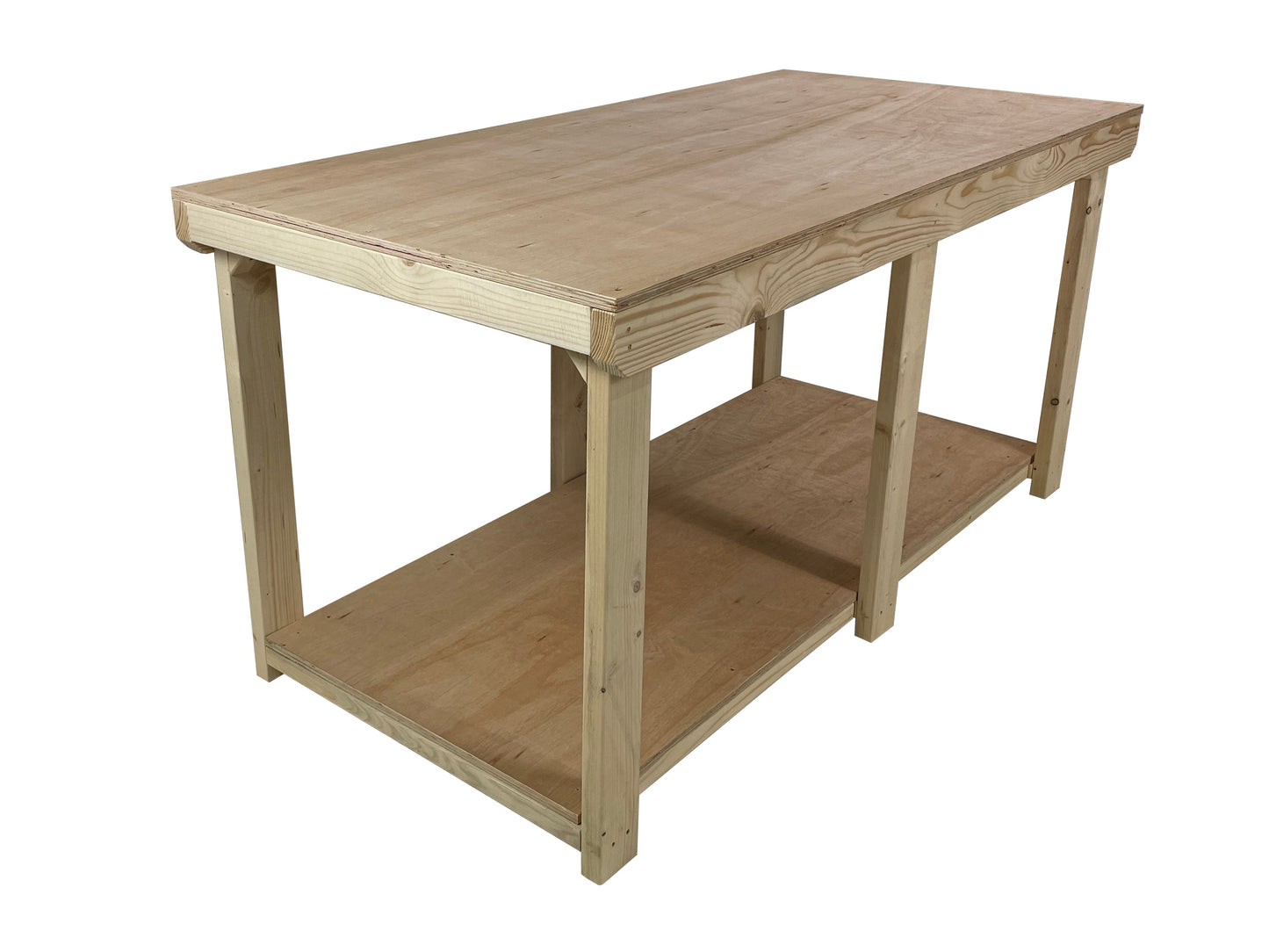 Wooden Workbench Eucalyptus Hardwood Top Depth-4ft