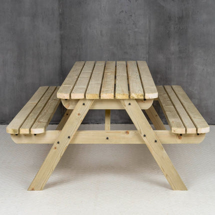 Fortem Rounded Pub Style Picnic Table Benches Set