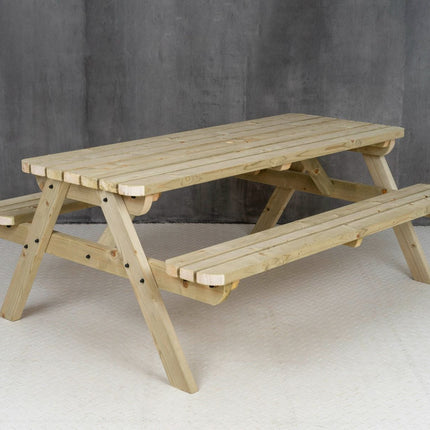 Fortem Rounded Pub Style Picnic Table Benches Set
